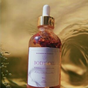 Hand Crafted Body Oil - Gold & Pink Bottle